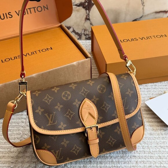 Louis. Vuitton Handbags - LOUIS VUITTON Monogram Diane Satchel Shoulder Bag Purse Crossbody